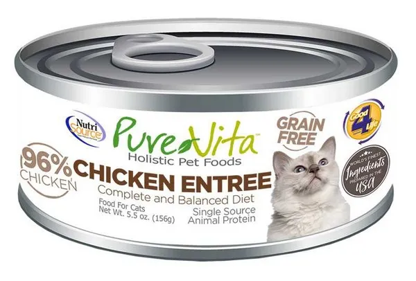 12/5.5 oz. Nutrisource Pure  96% Grain Free Chicken & Chicken Liver Cat - Health/First Aid